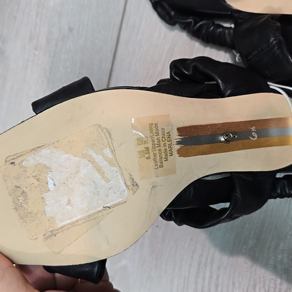 Sam Edelman Women Marlena Leather Heels Square Toe Sandals Shoes Sz 6.5M - Picture 12 of 12